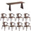 Solid wood modern dining table sets.