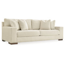 Latitude Run® Ferihan 88.67 Chenille Square Arm Sofa with