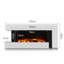 Latitude Run 58 cm W White Electric Fireplace with 5120 BTU