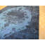 Tapis en laine bleu aqua 9 pi 9 po x 12 pi 6 po main one-of-kind noué la Beane