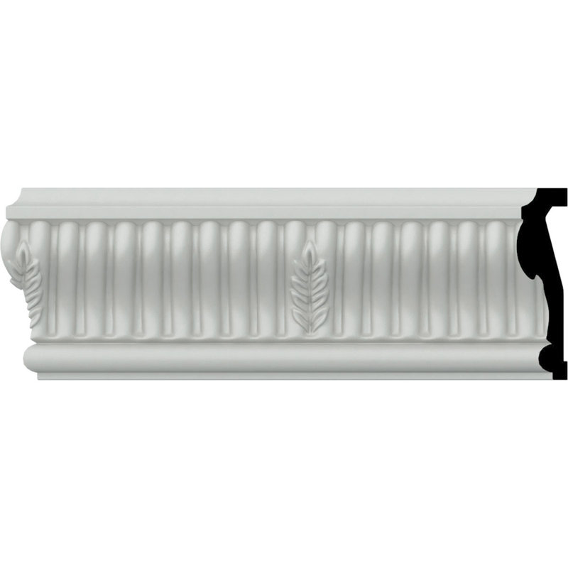 Rail 3 pi H 3 3/8 po x P 1 po x L 94 1/2 po (répétition 5 1/8 po)