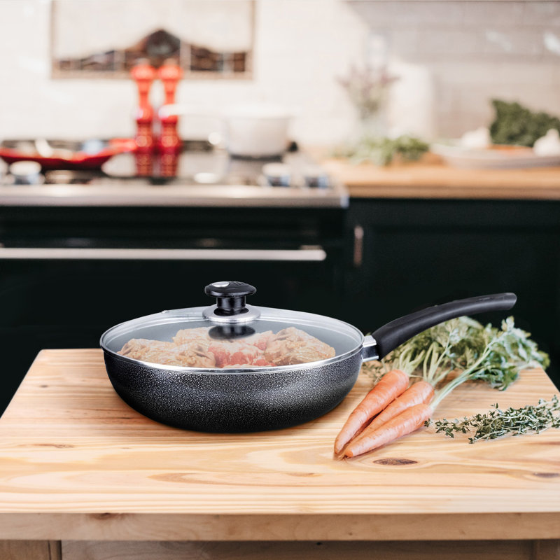 Wok en aluminium antiadhésif Brentwood, H 4,5 po x l 10 po x L 17 po