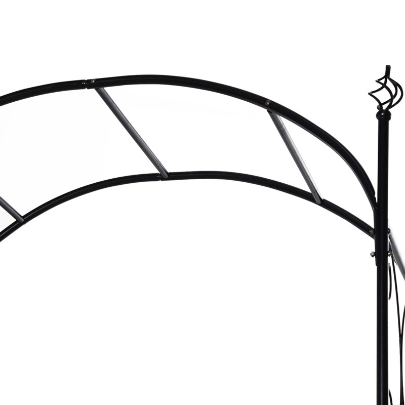 Tonnelle de jardin avec barrière Outsunny