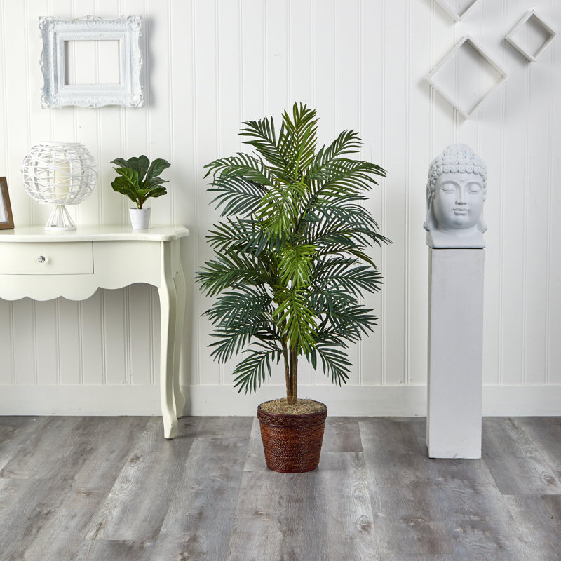 Arbre à palmier artificiel 47" dans un panier