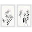 Flowers Are Happiness - 2 pièces, reproduction de cadre-87358798