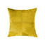 Coussin 18 "en peau de vache jaune