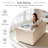 Vintage 3-in-1 Chenille Convertible Bean Bag Sofa Bed with High-Density Foam, Loveseat Sofa with Removable Cover-1586759298