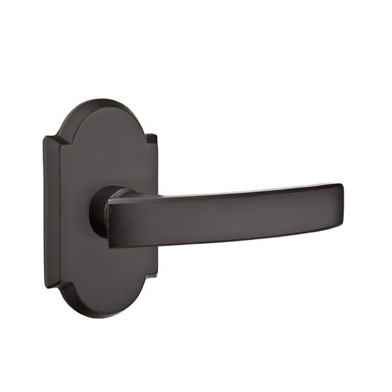 Yuma Double Dummy Door Lever, Right, Tumbled White Bronze