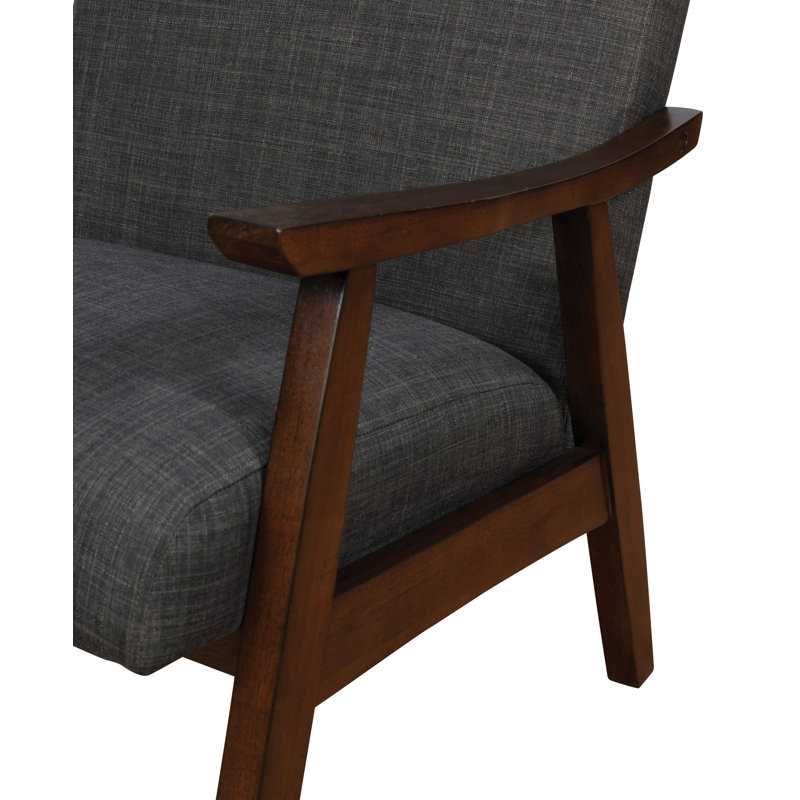 Fauteuil Avtandil, Polyester gris foncé