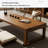 Brown Solid Wood Rectangular Coffee Table-109000293
