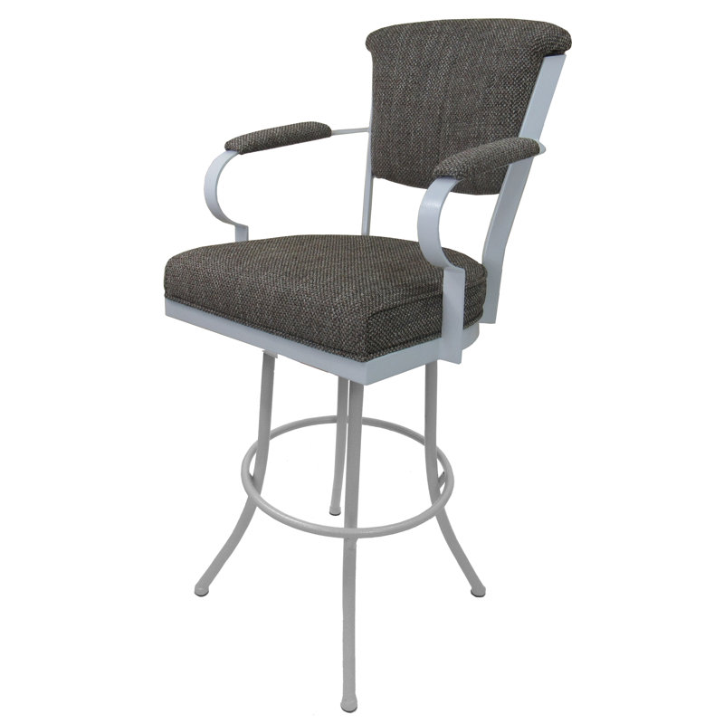 Tabouret pivotant Ivette, Blanc