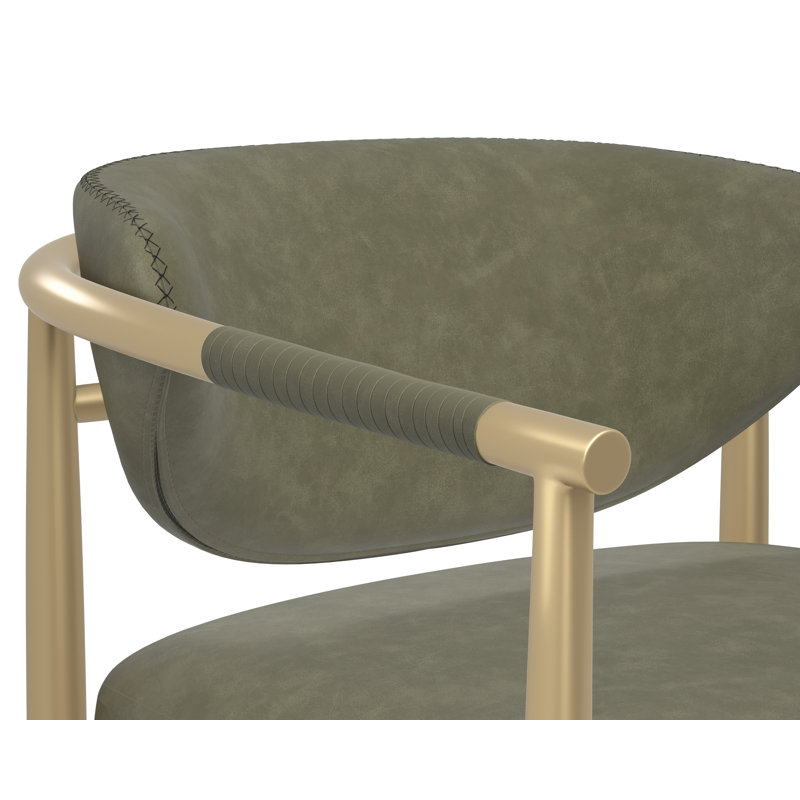 HELOISE Upholstered Stool with Metal Frame, Counter Stool (26.25" Seat Height)