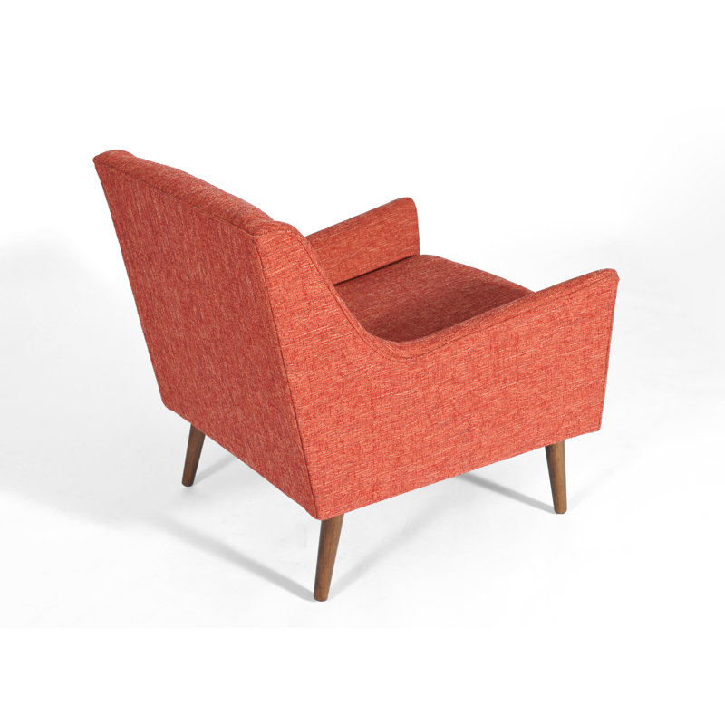 Angela 28" W Tufted Polyester Armchair, Picante