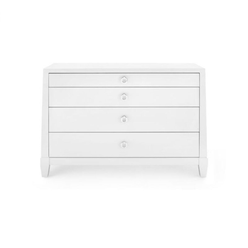 Commode 4 tiroirs Madison, Blanc