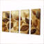 Chocolat brun feuilles de cenery I - art mural brun - décoration murale traditionnelle-177286099-177286096