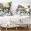 Coussin White Bridge Over River