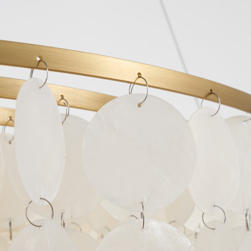 Lustre géométrique à intensité variable 6 lumières 24 "Lettsome