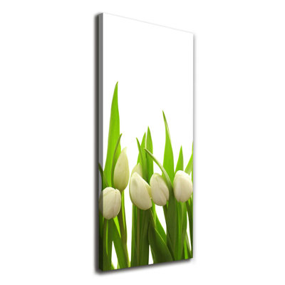 White Tulips - Wrapped Canvas Print