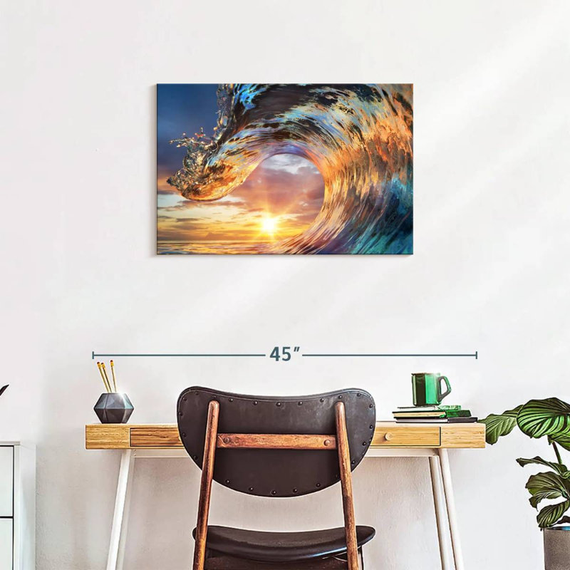 Senne Sunset Wave, 20" H x 30" W