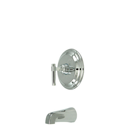 Milano Single Handle Wall Mounted Tub Spout, Polished Chrome