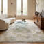 Natural Hide Geometric Handmade Cowhide Beige/Gray/Dark Gray Area Rug-63675102