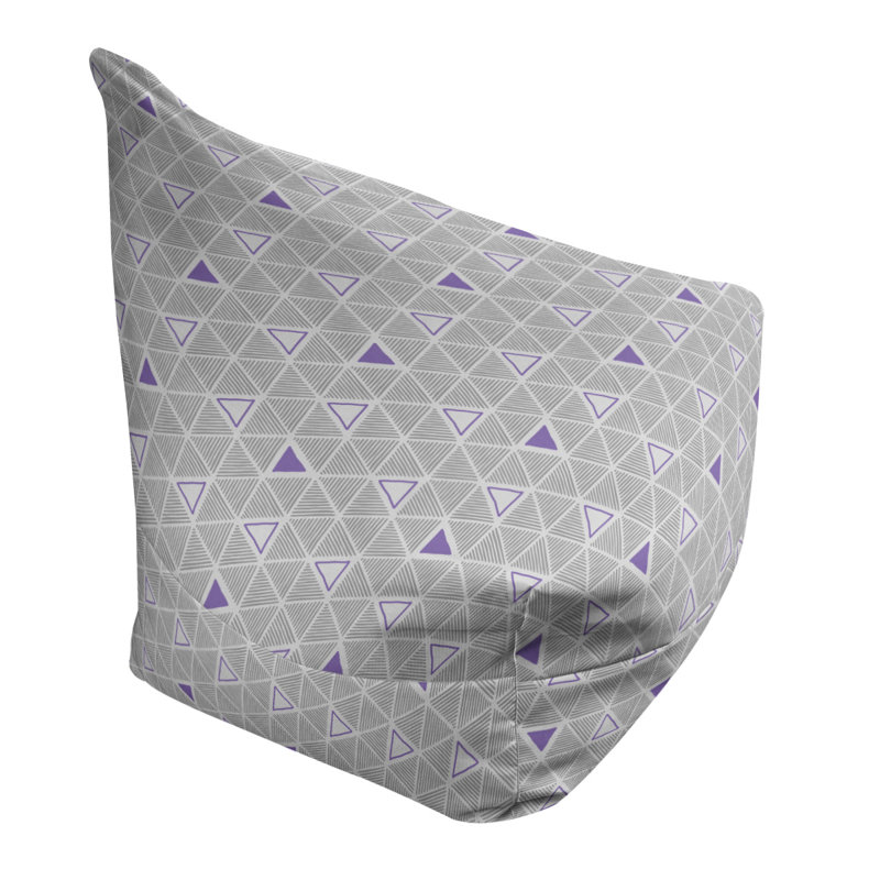Housse de sac de pois triangles à la main classic, Mauve, H 38 po x l 42 po x P 29 po, Bourre en polyester