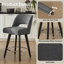Ensemble de 4 tabourets de bar rotatifs 26,4 po, 4 pieds en bois massif noir et repose-pieds à anneau en métal-1487483732-1487483739