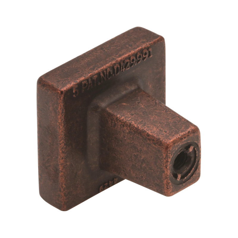 Poignée carrée Forgings, Bronze rustique