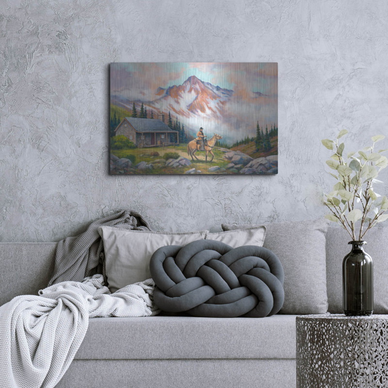 «Country Cabin» par John Zaccheo, H 24 po x l 36 po