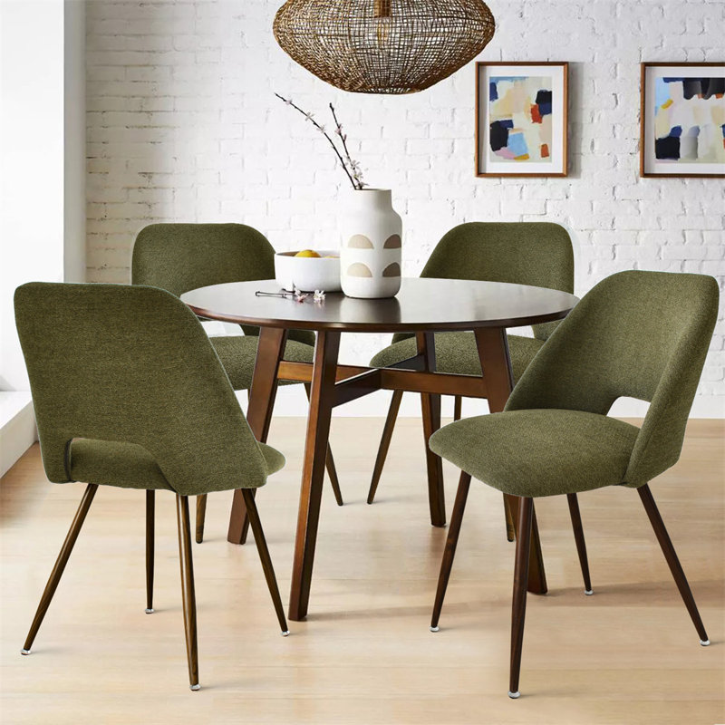 Aunnika 19'' H Upholstered Side Chair, Green