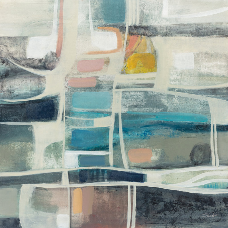 Mid Mid Vintage par Silvia Vassileva, reproduction sur toile tendue, H 20 po x l 20 po