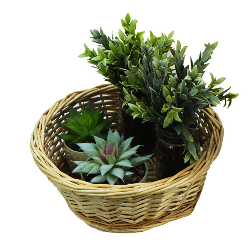 Panier à mèche rond miel, Brun clair