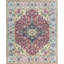 Wool Oriental Area Rug in Red/Light Green
