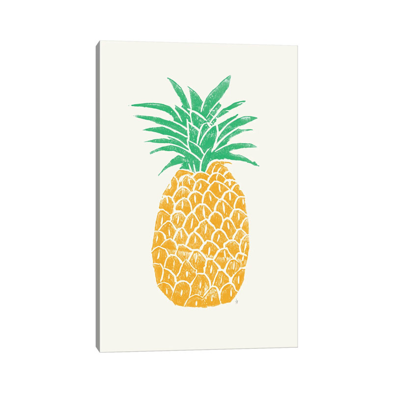 Pineapple by Tracie Andrews - Wrapped Canvas Painting, 152.5 cm H x 101.5 cm W