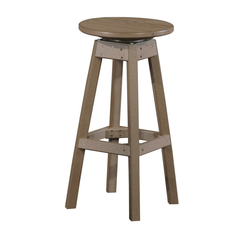 Alsfeld Outdoor Stool, Chestnut Brown, Chestnut Brown