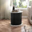 Arsento End Table With Fluted Pedestal Storage Base