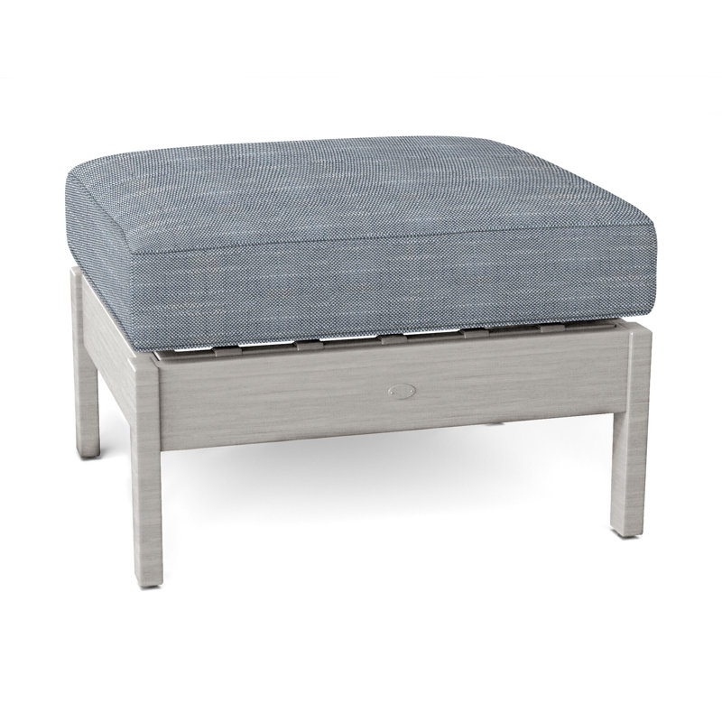 Repose-pieds Kennebunkport, Welt, InsideOut® Rollo ‑ lin Chambray, Huître