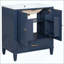 30 Inch Bathroom Vanity with Ceramic Sink, Multi‑Storage Bathroom Cabinet with Soft‑Closing Doors for Bathroom Space