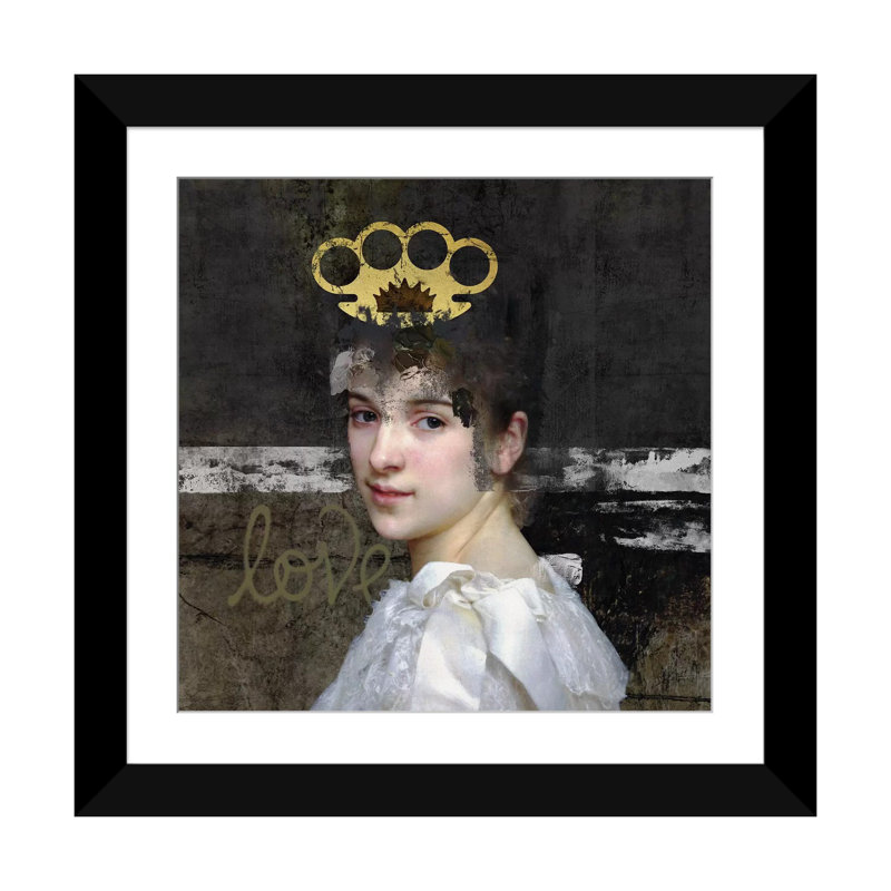 « femme », photographie sur toile, H 16 po x l 16 po x P 1 po, Papier d'art encadré noir, Blanc