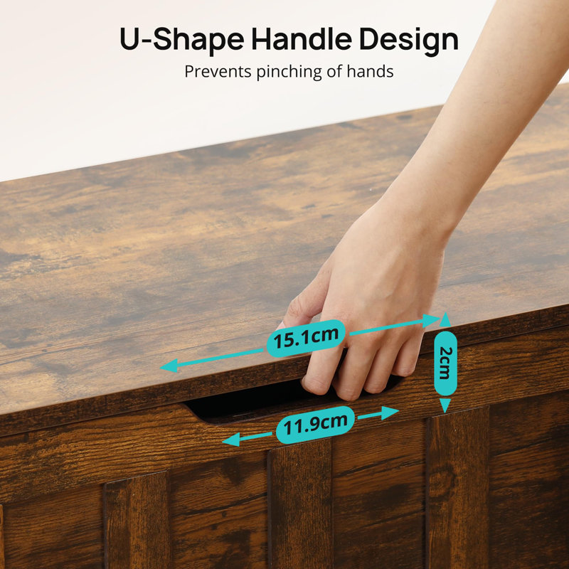 Clairville Storage Bench, Walnut