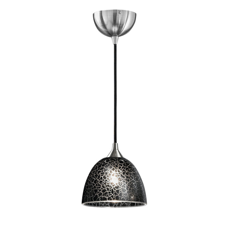 Alphones 1 - Light Satin Nickel Dome Pendant