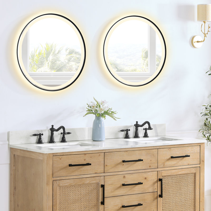 Calacatta White 60" Quartz Stone Vanity Top with Double Sink