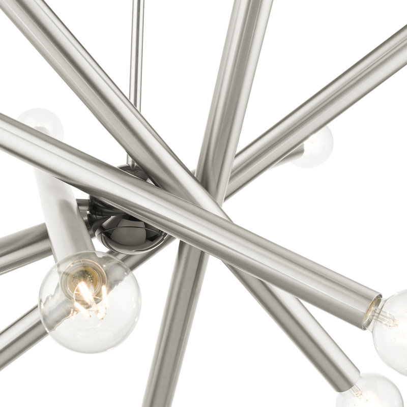 Aufmann 12 - Light Dimmable Sputnik Modern Linear Chandelier