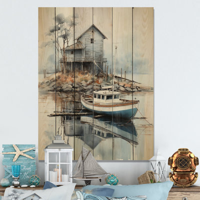 Port maritime solitude II sur bois