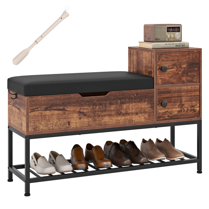 6 Pair Shoe Storage Bench