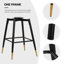 74Cm/65Cm Swivel Velvet Upholstered Counter & Bar Stool With Metal Frame -1871061205-1846009925
