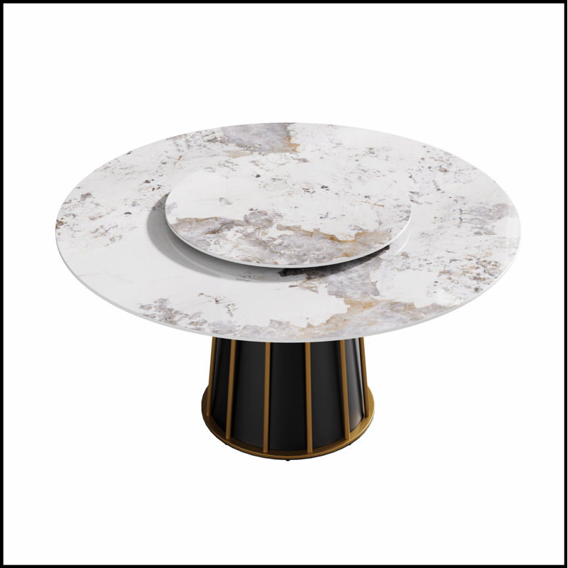 Table de salle à manger Modern, H 29,53 po x L 59,05 po x l 59,05 po