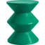 Table d'appoint en plastique de style sablier de 15 po, table de bout d'extérieur et table de chevet imperméables Michailo-1846870487