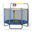 Trampoline pour enfants 4,6 pi avec panier de basketball-121260211