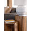 Honey Comb Solid Wood Block End Table-125005779